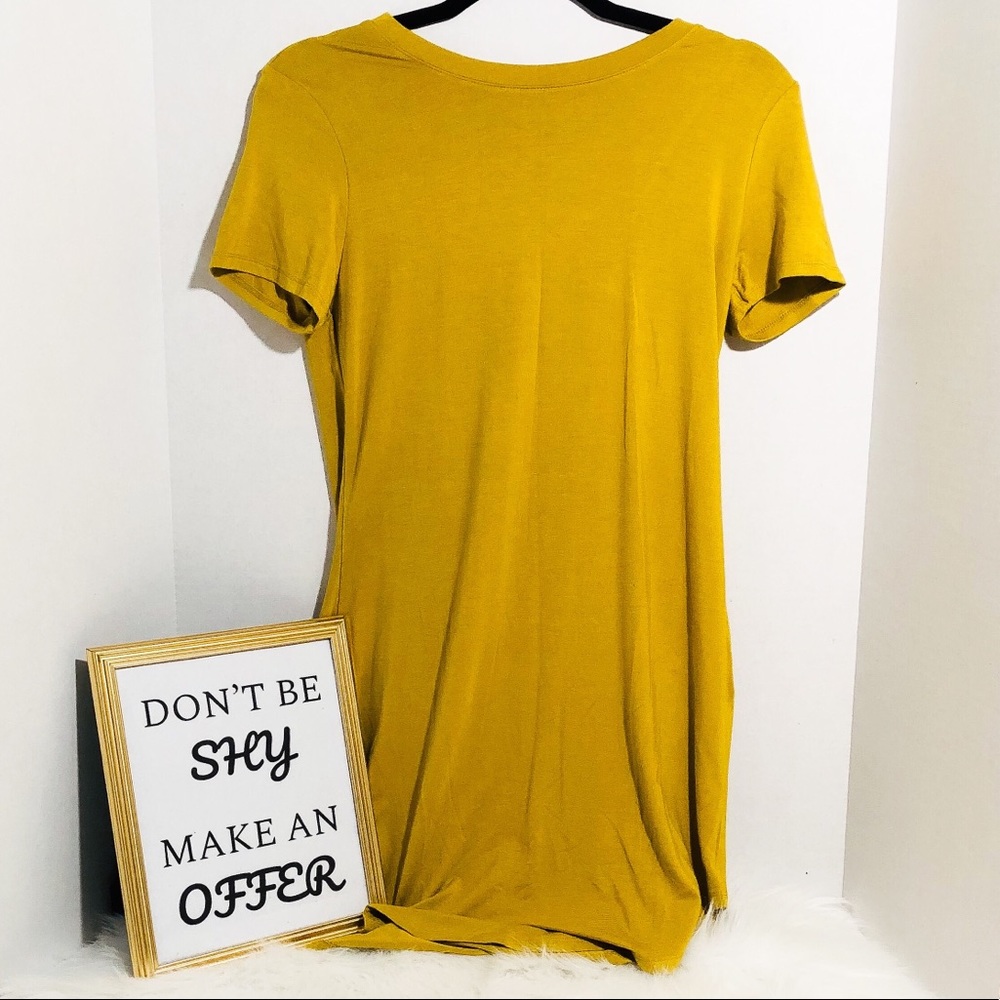 👗Forever 21 | Mustard Yellow Tee Dress👗